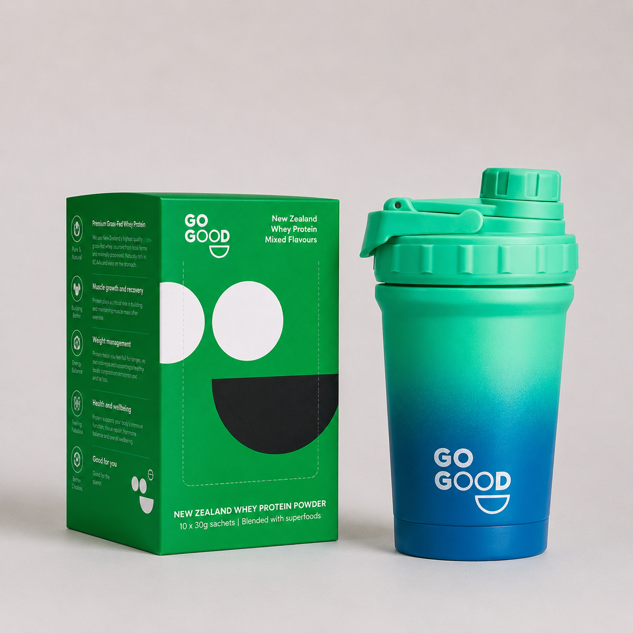 10x WPC Protein Samples + Shaker Bundle